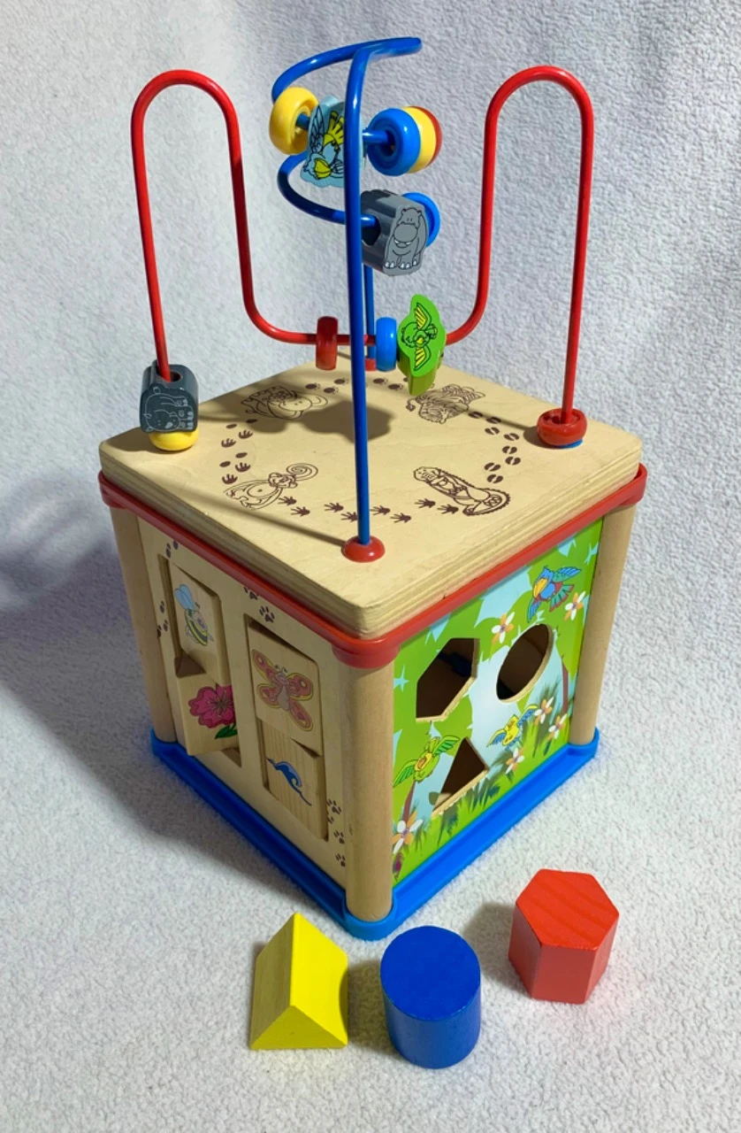 Cube d'éveil 5 en 1 en bois Playtive Junior 1-2ans